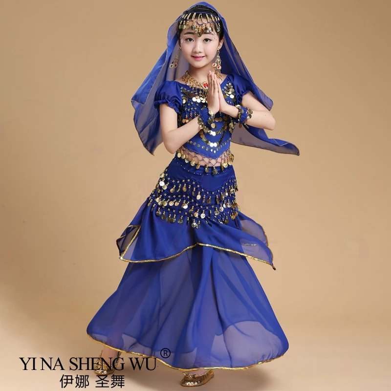 เด็กและผู้ใหญ่ Belly Dance ชุด Oriental Dance Bellydance ชุดสาวอียิปต์ Bollywood Belly เต้นรำเสื้อผ้า