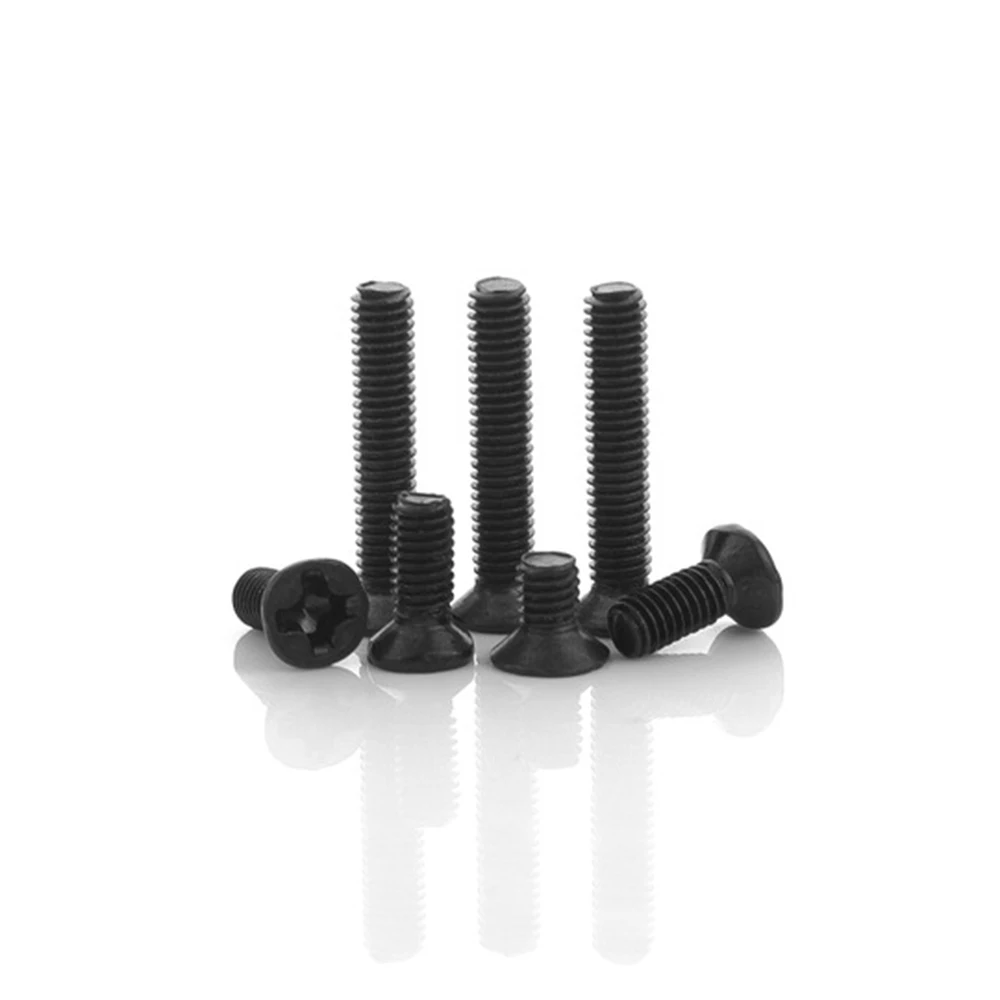 Screws Set M2 M2.5 M3 Phillips Cross Flat Countersunk Head Mini KM2 M3 Black Screw Set Notebook Electronic Computer 250pc 500pc