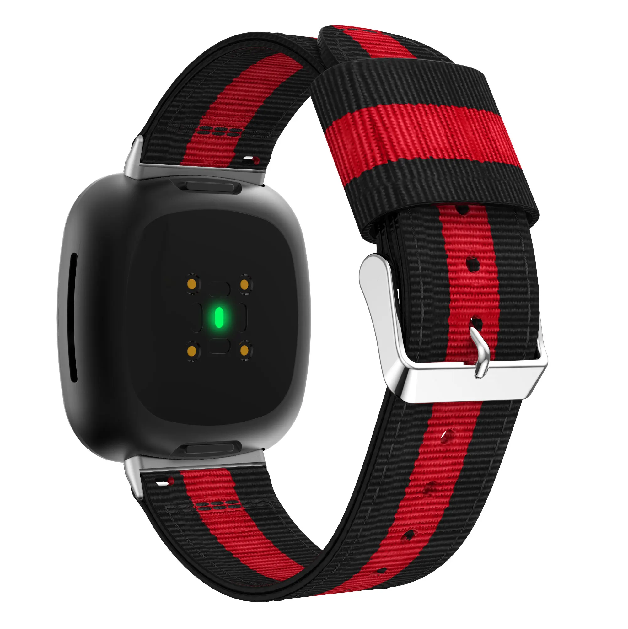 Bracelet en nylon pour fitbit versa 3, en toile, de haute qualité, coloré, pour montre intelligente