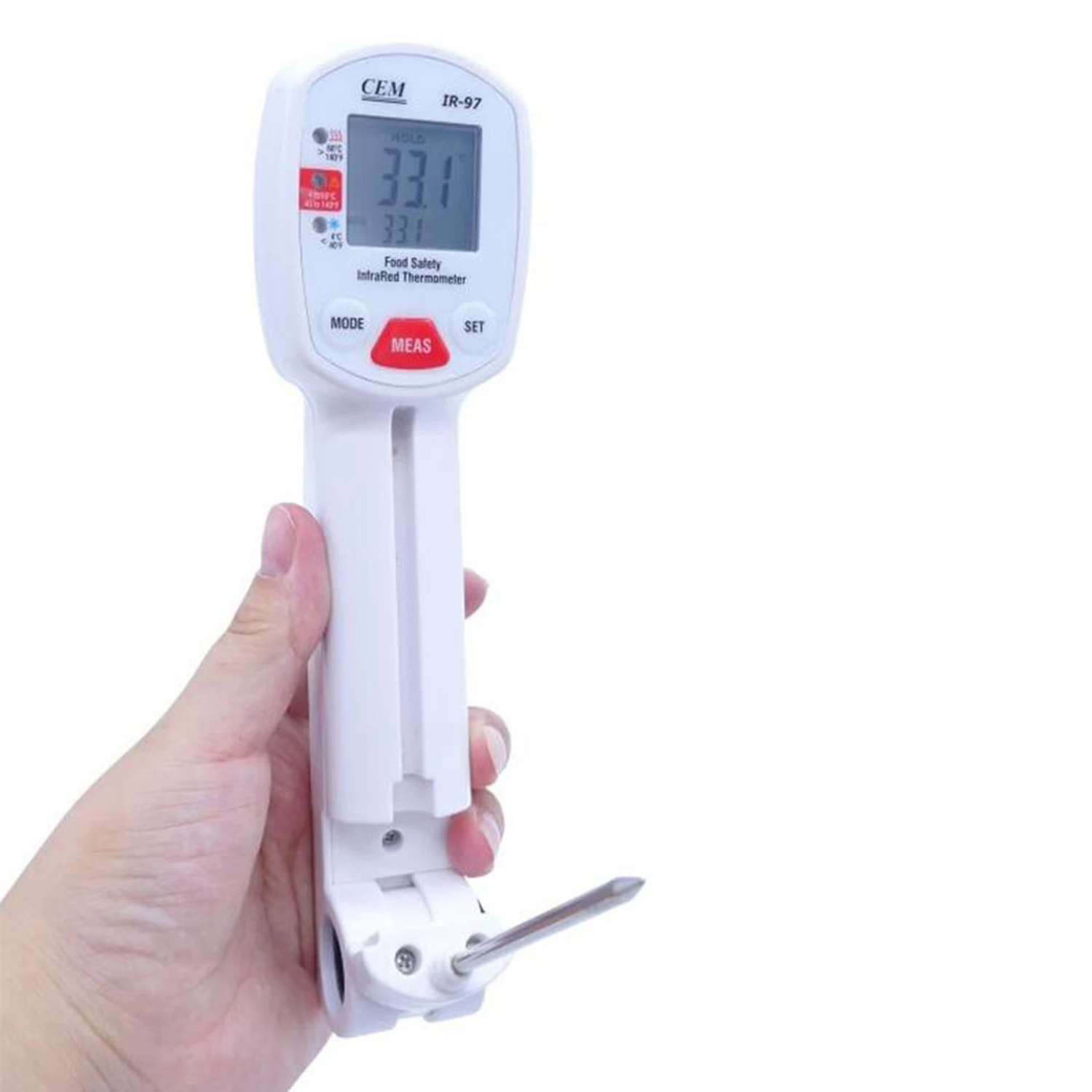 CEM IR-97 infrarouge illac Type alimentaire Therye.com multifonctionnel Sécurité Therye.com Pin Type Center Therye.com sonde de viande.