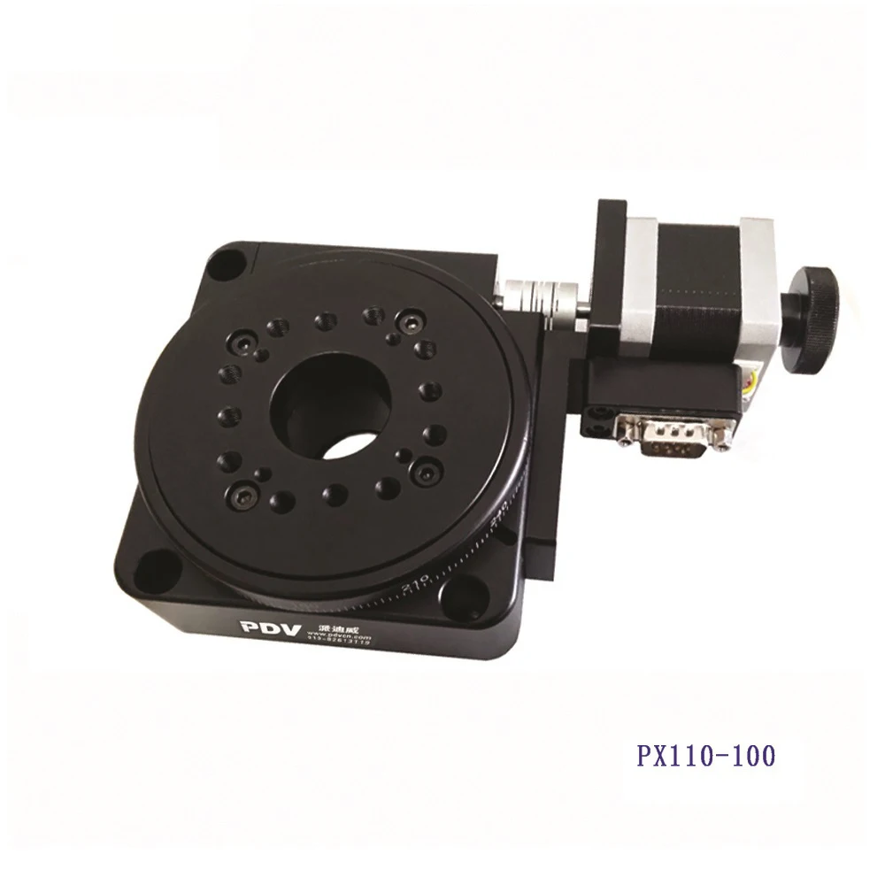 電動回転機光学回転プラットフォーム電動回転ステージ 100 ミリメートルベアリングスケール PX110-100 Y