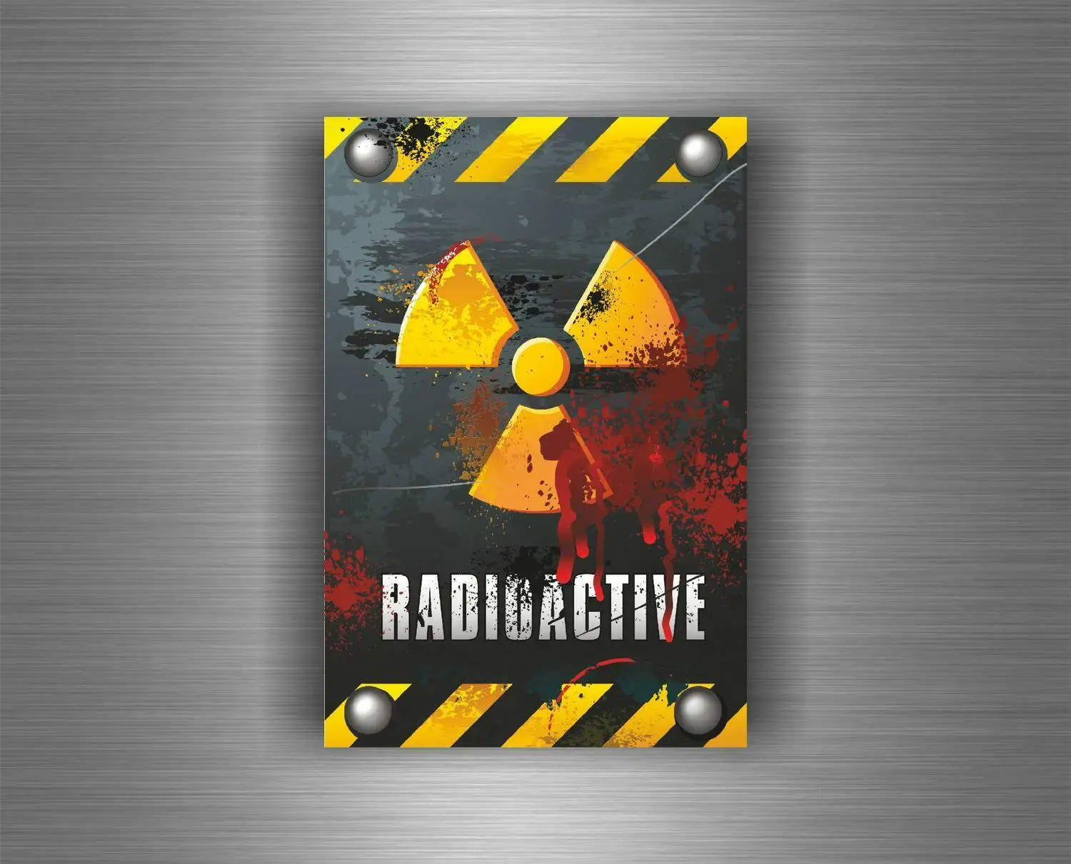 Warning Decals Sticker Car Auto Moto Tuning Decals Vinyl Jdm Biker Danger Radioactive Warning PVC Vinyl Reflective Stickers