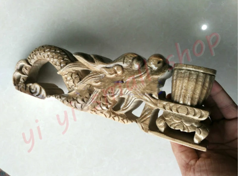 Dragon head incense burner, hand stove, stick, wood, camphor, hand-made tools