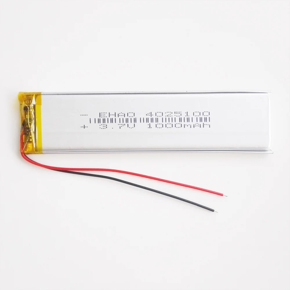 EHAO 4025100 3.7V 1000mAh litowo-polimerowa LiPo akumulator do Mp3 PAD DVD E-book zestaw słuchawkowy bluetooth