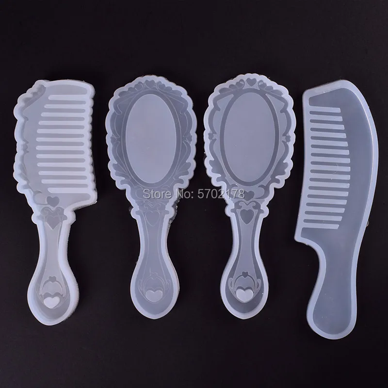 Molde de resina epóxi transparente de silicone 3d, utensílios para fazer joias