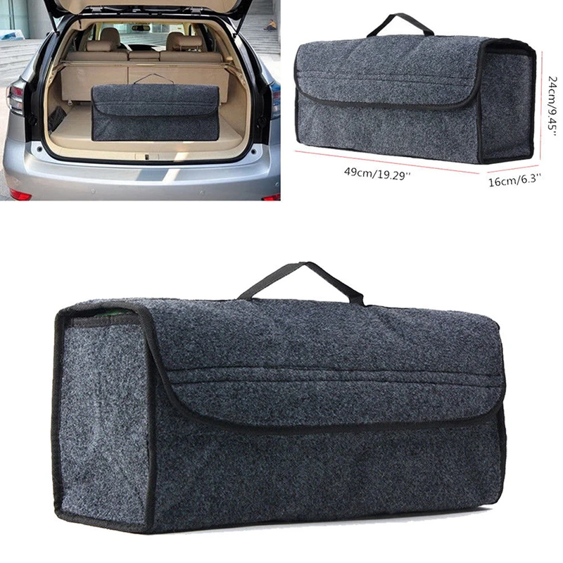 

Portable Foldable Multipurpose Car Felt Cloth Folding Storage Box Organizer Case Auto Multi-use Tools Car Organizer Box Bags Box