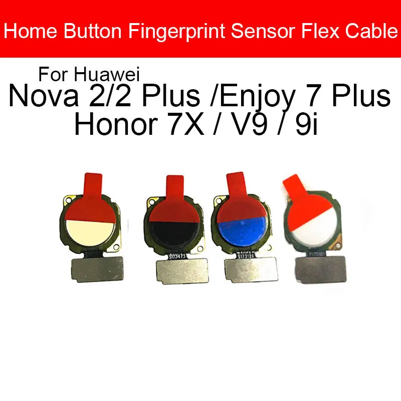 

Home Button Flex Ribbon Cable For Huawei Nova 2 Nova2 Plus Honor 7X V9 9i Enjoy 7 Plus Home Side Key Flex Cable Replacement