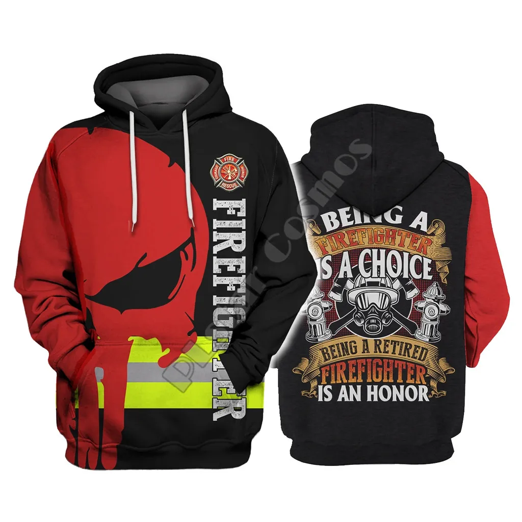 Firefighter Is A Choice Being A Retired 3D Hoodies Printed Pullover Men Women Funny Sweatshirts Cosplay Sweater Drop Shipping