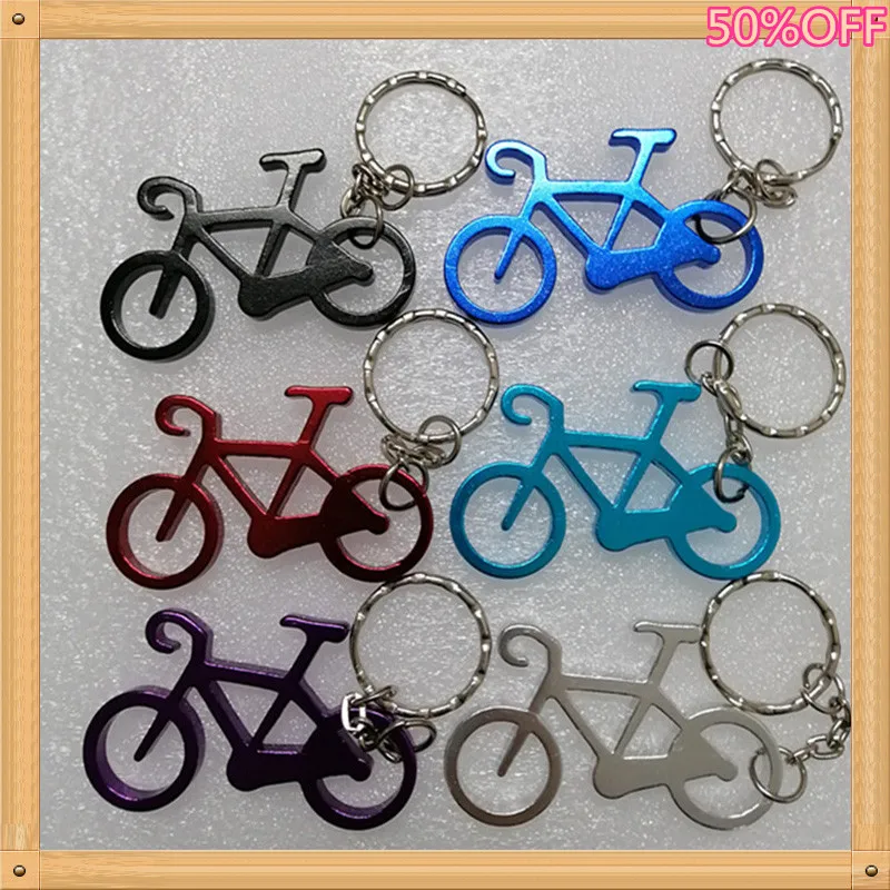 

1 piece Outdoor EDC Multi Bike Bicycle Keychain Bottle Wine Beer Opener Tool Muilti Colors Keyring