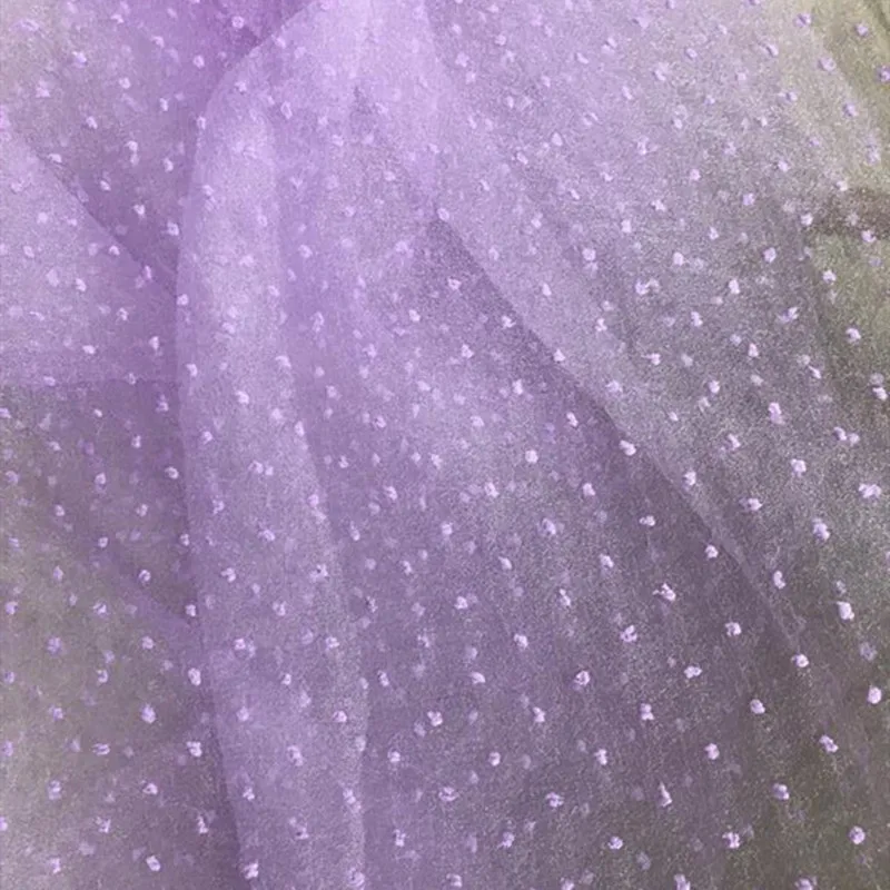 4 Yard Lovely Glass Yarn Swiss Flocking Points lace Fabric tulle For Bridal Veil Evening Dress Photography DIY Sewing Baby Dress