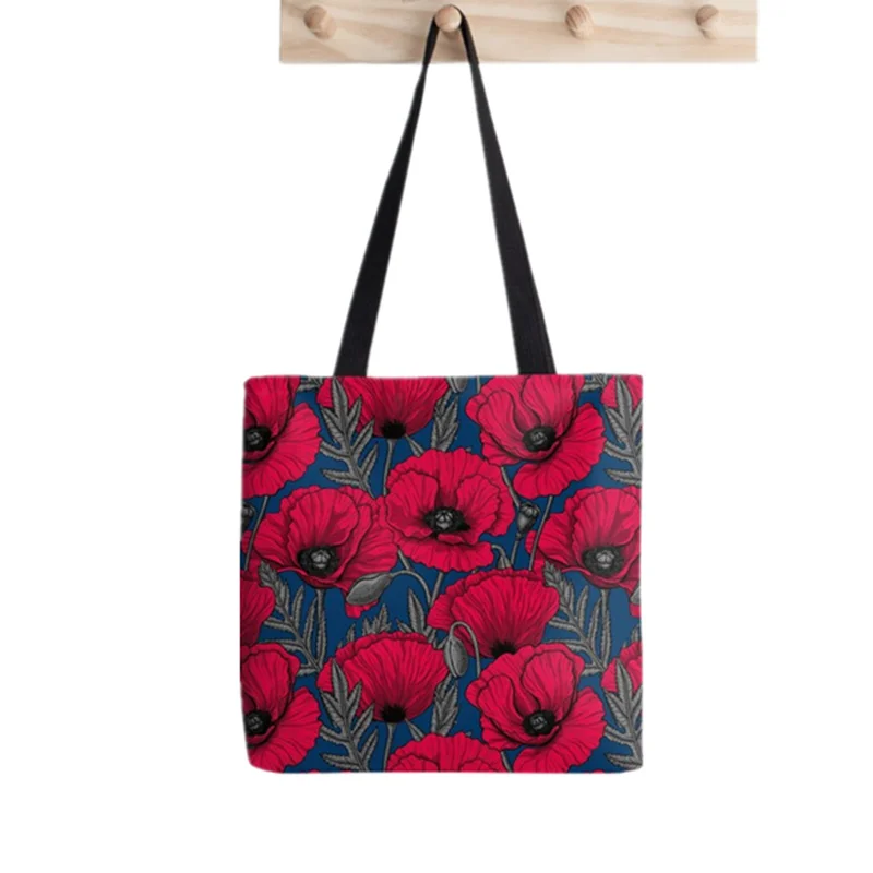 2021 Shopper Potted Plant Tote Bag Printed Tote Bag women Harajuku shopper handbag girl Shoulder shopping bag Lady Canvas Bag