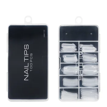 100 Stück Nagelspitze VENALISA Hard Poly Assist Tools Verlängerung Nagelgel Klar Camouflage Nagelspitze Form Kristall Acryl Gel