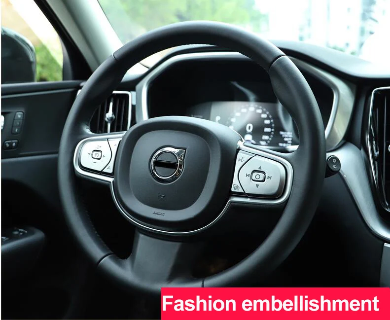 Für Volvo XC90 S90 V90 XC60 S60 V60 Lenkrad Links Rechts Tasten Dekoration Innenraum-Modifikation Autoteile Autoaufkleber – Detail 10