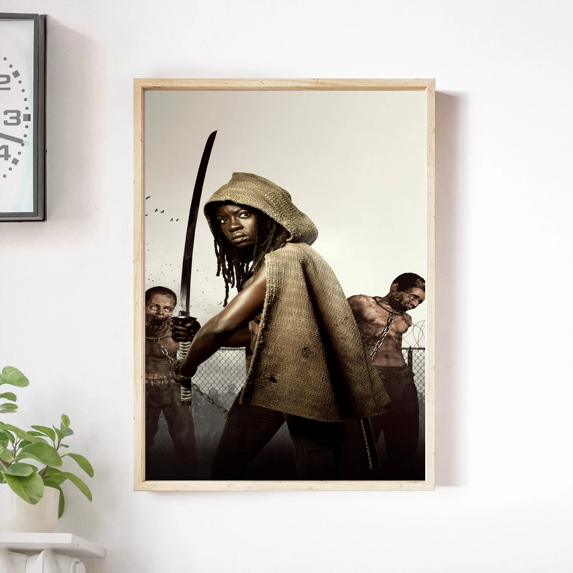 affiche-de-serie-televisee-the-walking-dead-peinture-murale-decoration-de-la-maison-sans-cadre