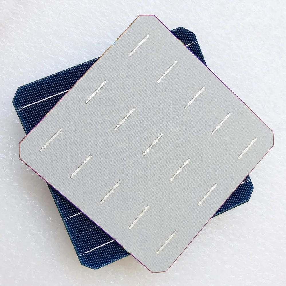 100 pcs 5.375 w 최대 6 w 22.0% effciency 학년 156*156mm 태양 광 모노 monocrystalline 실리콘 태양 전지 6x6 태양 전지 패널