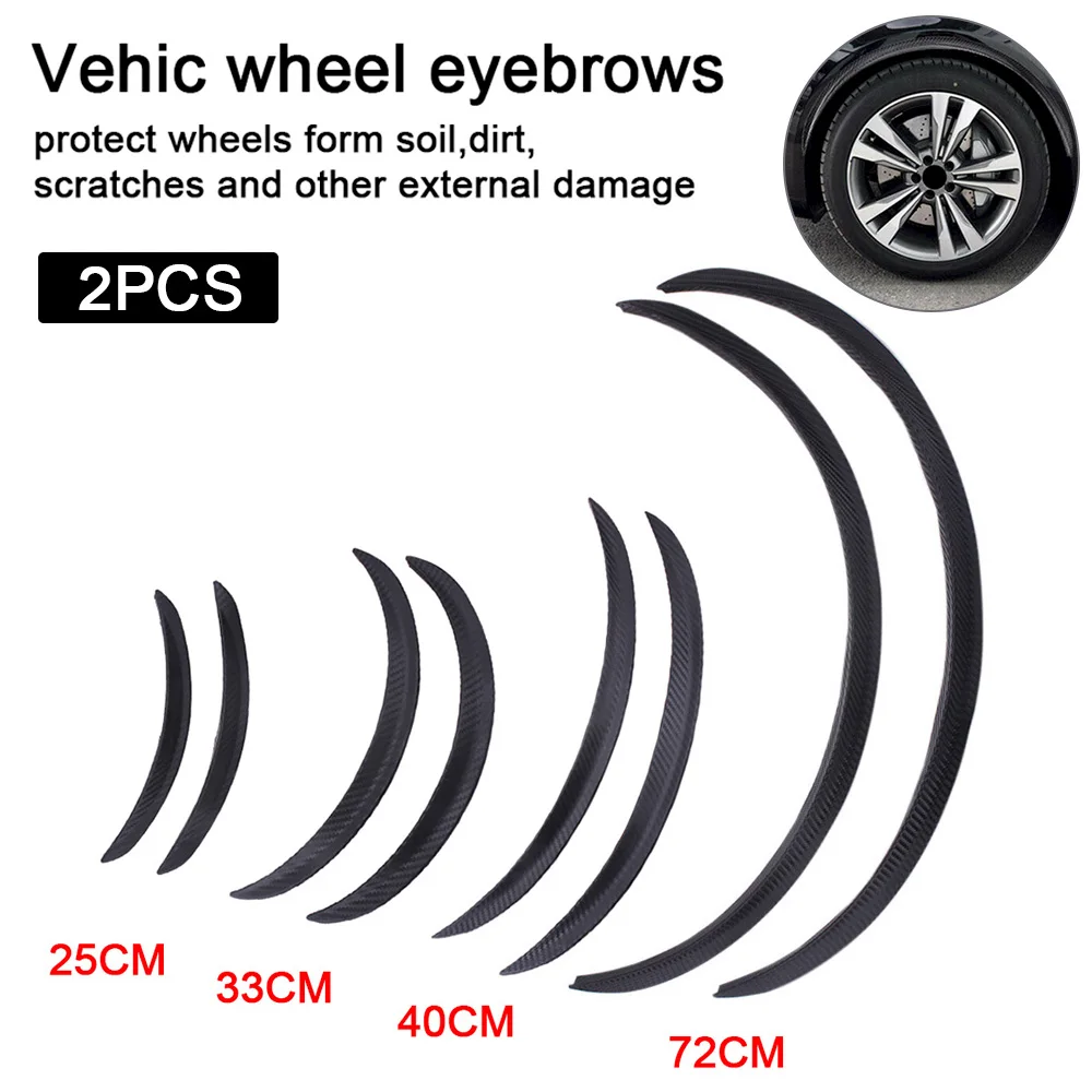 

2pcs Car Styling Arch Wheel Eyebrows Flare Extension Protector Lip Anti-Scratch Soft Strip Wheel Lip Fender Flares RS-LKT008