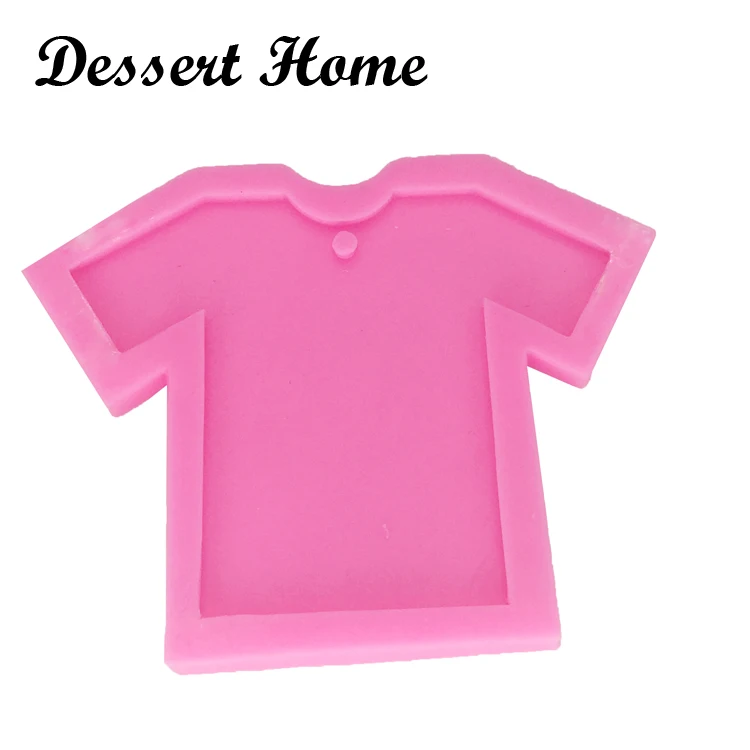 DY0046 DIY epoxy resin molds Short-sleeved T-shirt shape mold for keychains jewelry