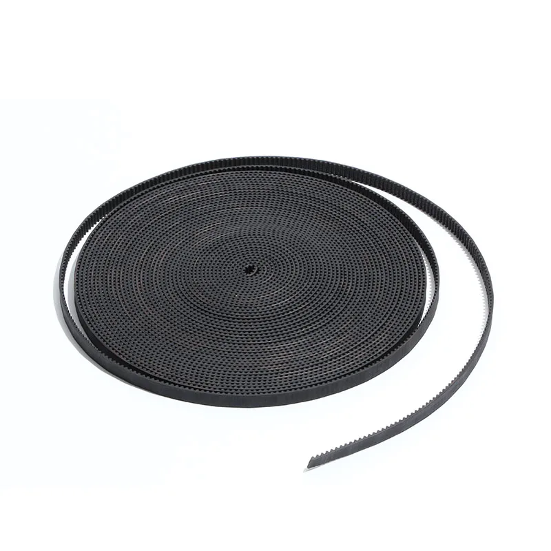 LUPULLEY S2M 6mm Width Open Timing Belt 1M/2M/3M/4M/5M/6M/7M/8M/9M/10M Pitch Length S2M 6mm Width Black PU Open Timing Belt