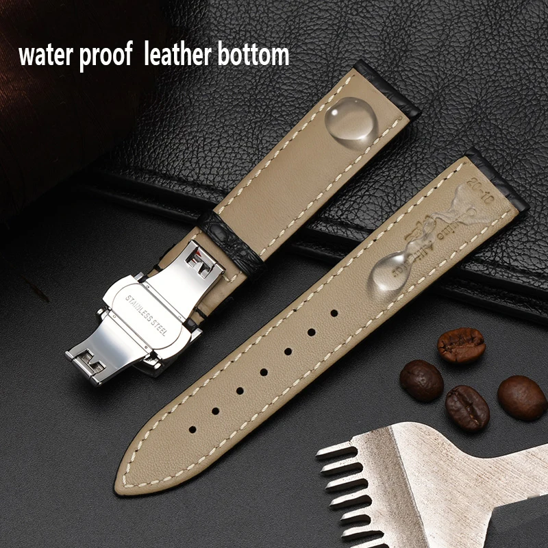 Luxury Alligator Watch Band For IWC OMEGA Longines Genuine Crocodile Leather Watch Strap Top Quality Watchband 18 19 20 21 22mm