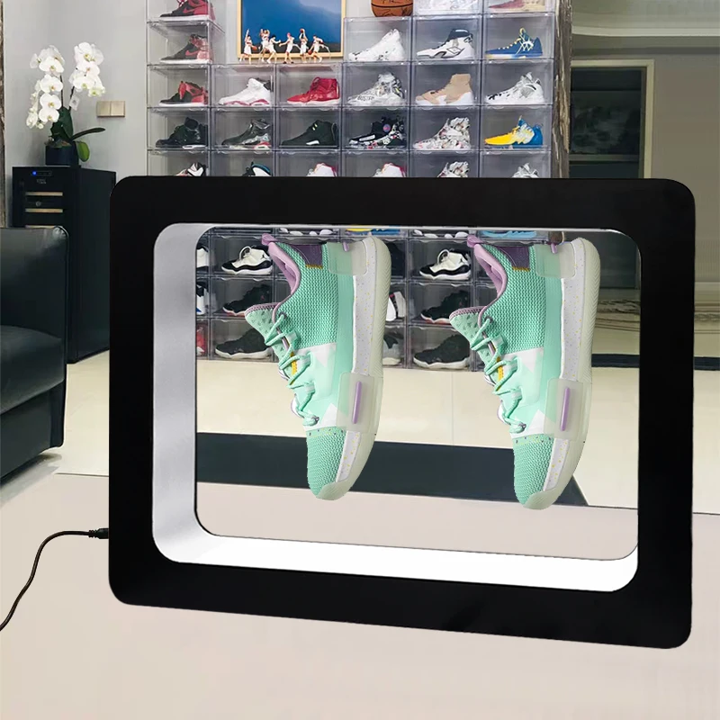 Magic Levitating Magnetic Floating Double Shoe Display Stand for Store Showcases