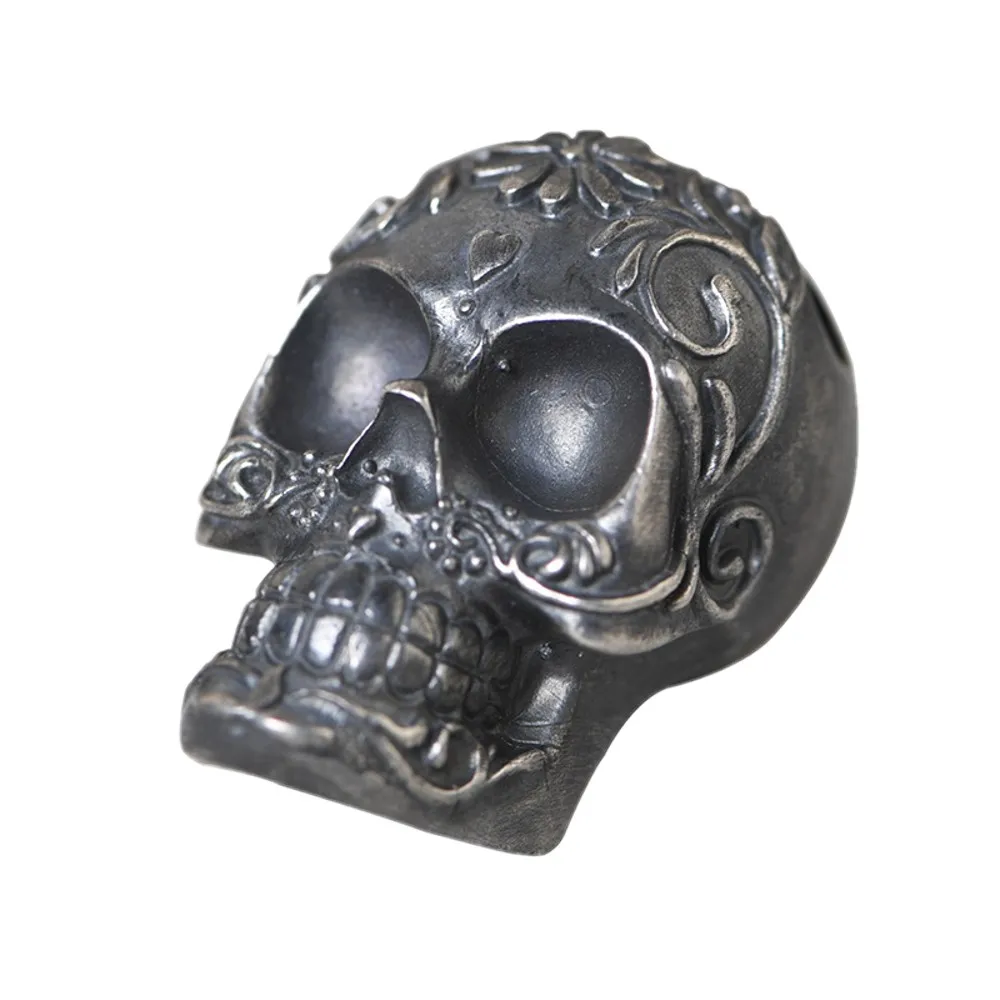

BOCAI New Real Solid Pure S925 silver jewelry retro skull necklace pendant fashion men's set pendant with necklace