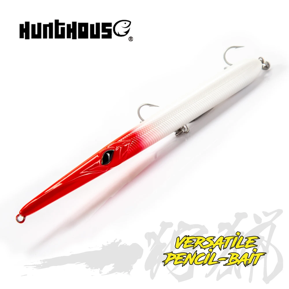 Hunthouse Needle Stylo 210 160mm/180mm/205mm Pencil Fishing Lures Long Casting Stickbait Floating&Sinking For Seafishing Tuna