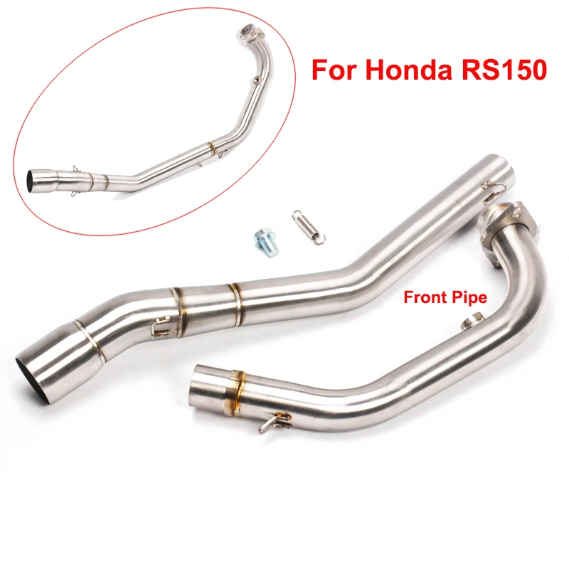 

Slip on Motorcycle Exhaust System Front Link Connecting Pipe Headers for Honda RS150