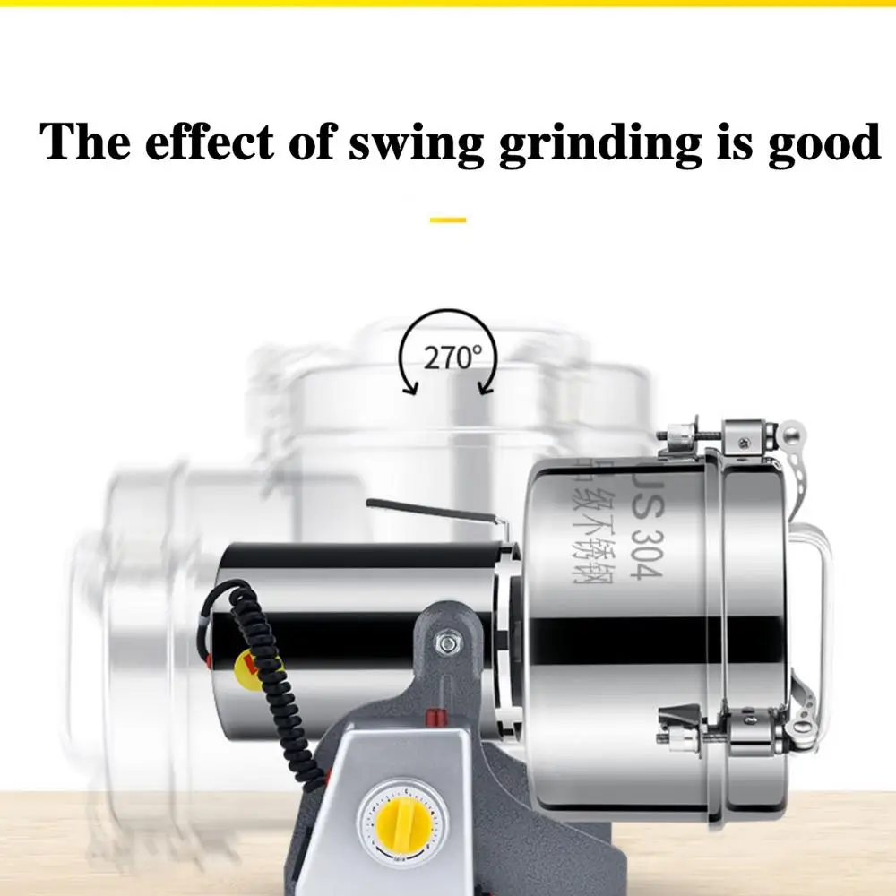 2500 جرام الطب المنزلي كسارة الدقيق مطحنة الطعام الجاف مطحنة ماكينة الطحن Gristmill الحبوب القهوة الأطعمة الجافة الأخرى المنزلية