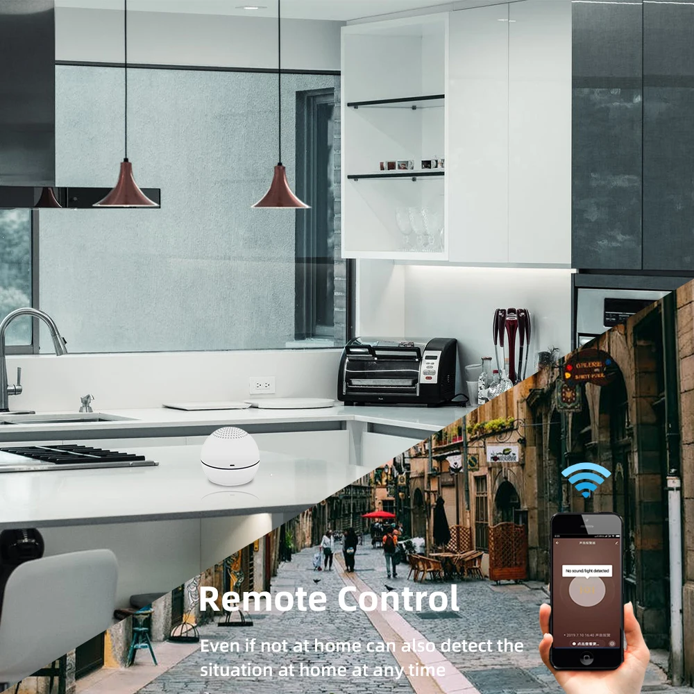 지능형 와이파이 스마트 사이렌 경보 센서, 지능형 연결 스마트 센서, 스마트 라이프 홈 보안 경보, 도난 경보
