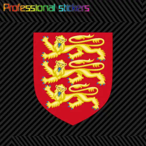 Royal Arms of England Sticker Decal Self Adhesive Vinyl Coat of Arms English Stickers for Cars, Bicycles, Laptops, Motos