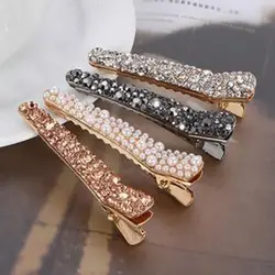 Fashion Bling Crystal Hairpins New Rhinestone Barrette Hair Clip Headwear For Women Girls Styling Tools Hair Accessories 2023