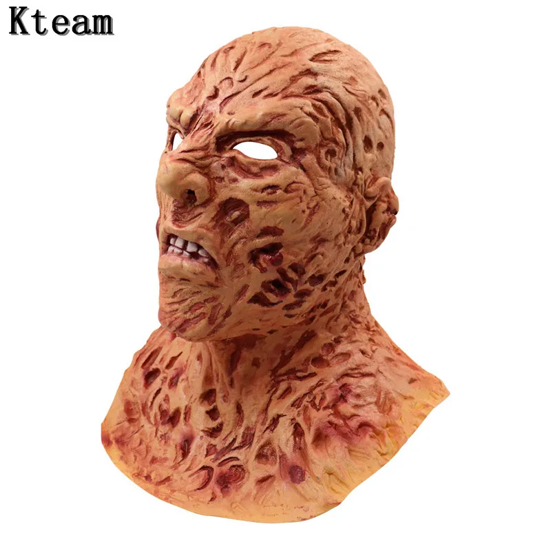 Hot New Realistic Adult Party Costume Horror Zombie Mask Deluxe Freddy Krueger Mask Scary Dance Carnival Cosplay Zombie Mask Toy