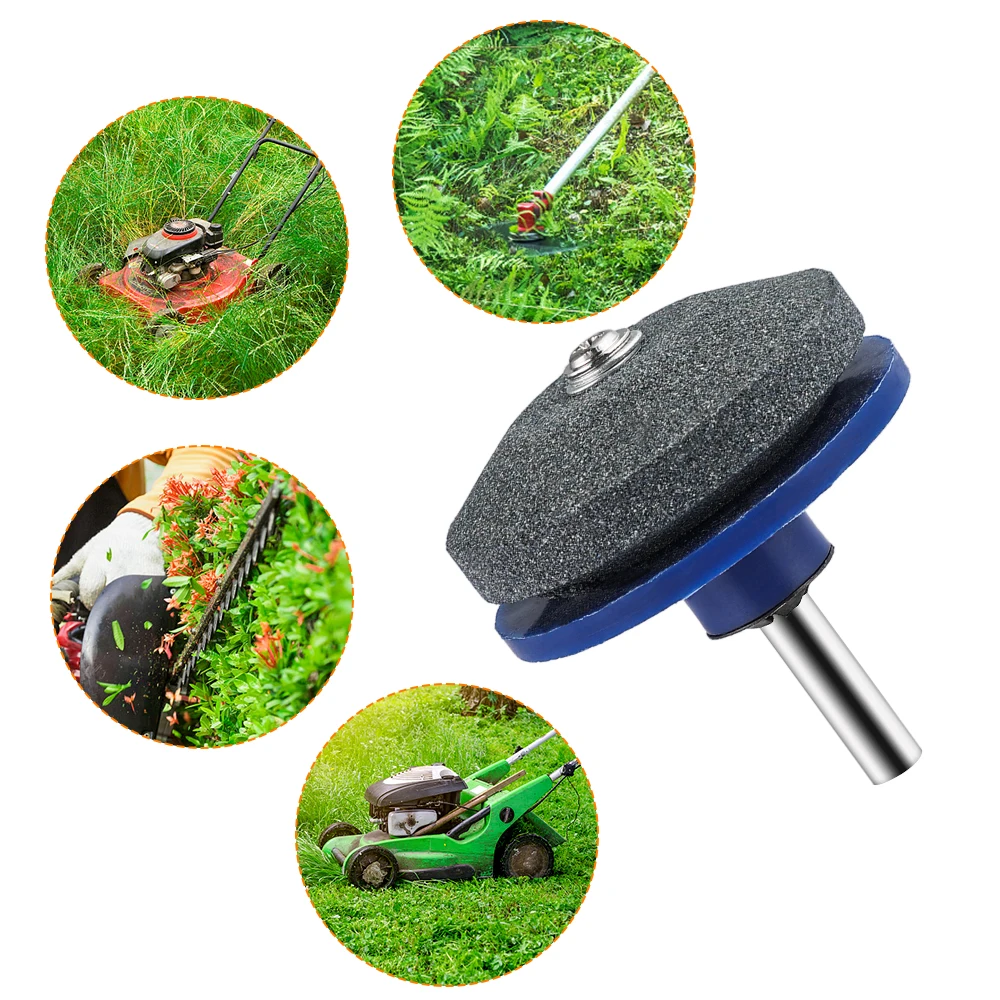 Lawn Mower Sharpener Blade for Power Hand Drill Knife Sharpening Stone Grindstone Garden Grinding Tool Parts