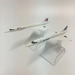 JASON TUTU 16CM Concorde airplane model aircraft Diecast Model Metal 1:400 airplane Air bus A380 toy Gift collection