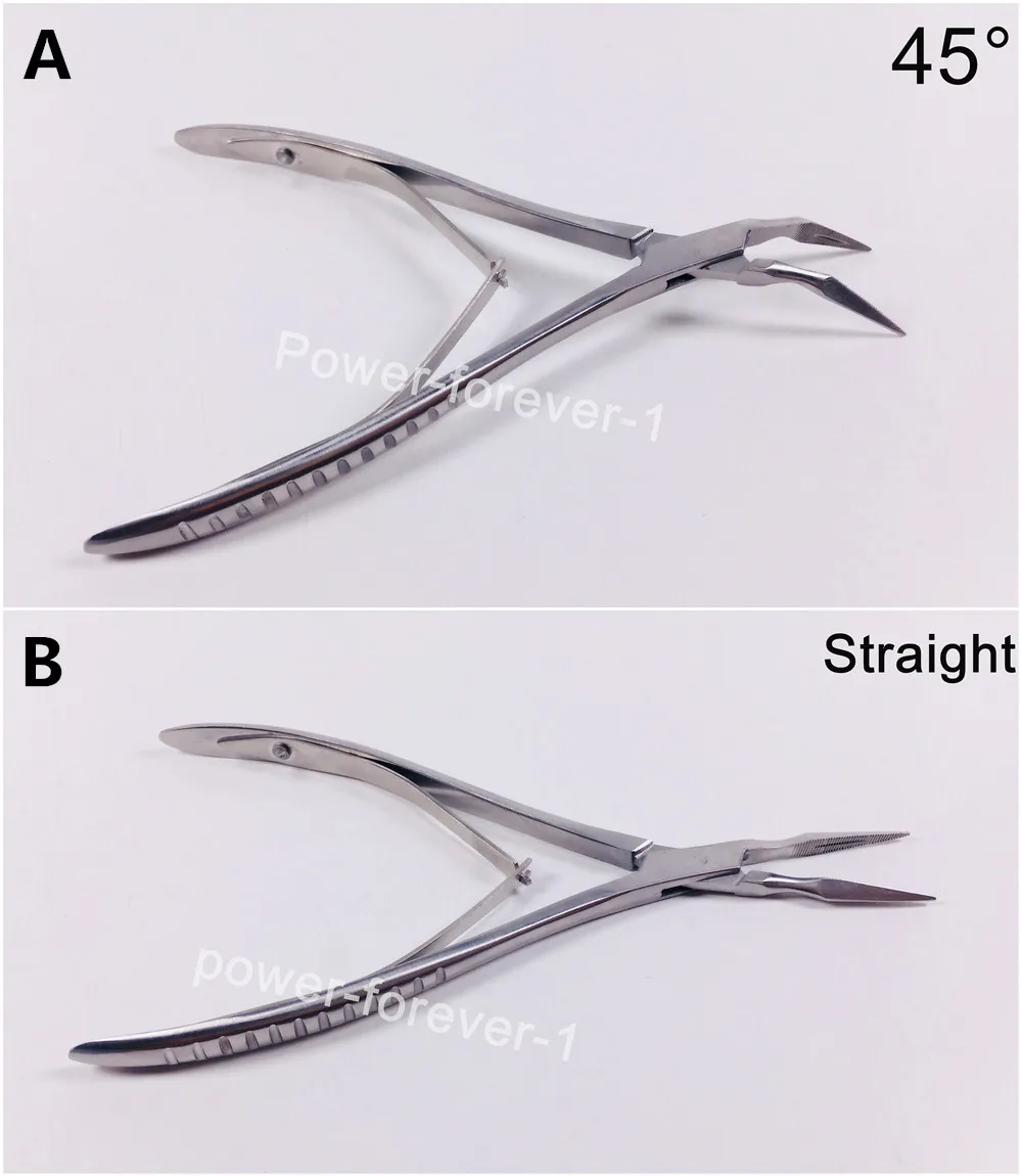 

Dental Orthodontic Residual Fragment Root Forceps Tooth Extraction Plier 45° or Straight Head