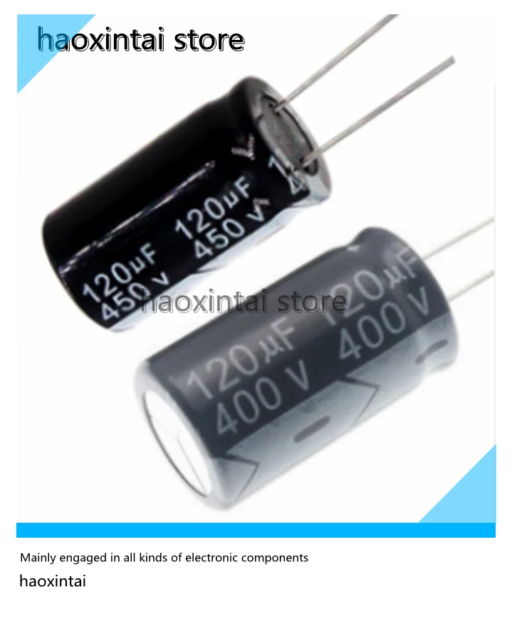 In-line aluminum electrolytic capacitor 120UF 400V 450V 150UF 400V 450V 220UF 10V 16V 25V 35V 50V 100V 250V 400V 450V