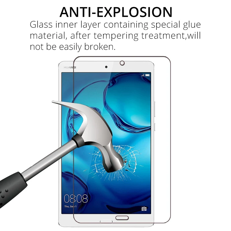 Película de vidro temperado para mediapad, m3 lite, 8 polegadas, para tablet, para huawei mediapad m3 lite 8.0