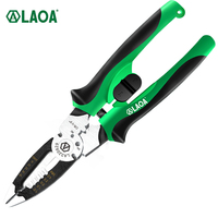 LAOA Wire Stripper Pliers Cable Cutters 1-4mm² Stripping Wood Screw M3 M4 Nail Cutting Crimping Electrician Hand Tools