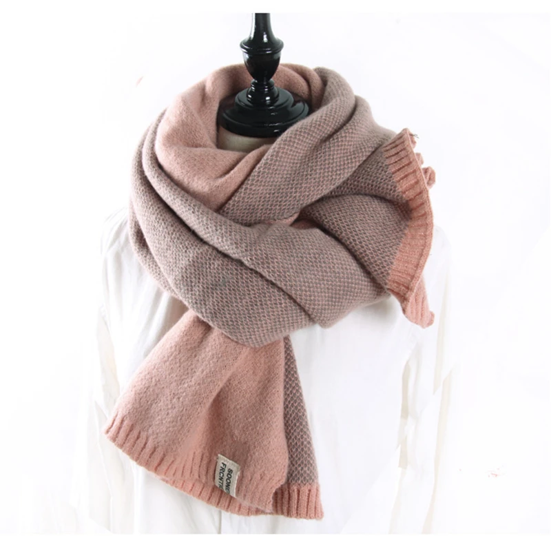 Brand New Double-sided Pineapple Scarves Women Imitation Cashmere Wool Thicken Long Scarf And Wraps Female Winter Fashion Wraps