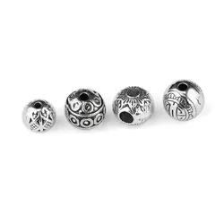 JUYA 30pcs/lot Zinc Alloy Classic Hollow Beads For Needlework Necklace Bracelet Pendant DIY Jewelry Making Accessories Crafts