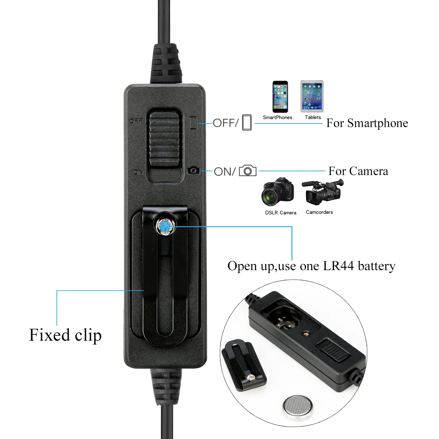 Imagem -05 - Saramonic Lavmicro Series Broadcast-qualidade Microfone de Lavalier para Dispositivos Ios Android Mac pc Tablets Câmera para Vlog Podcast Relatório