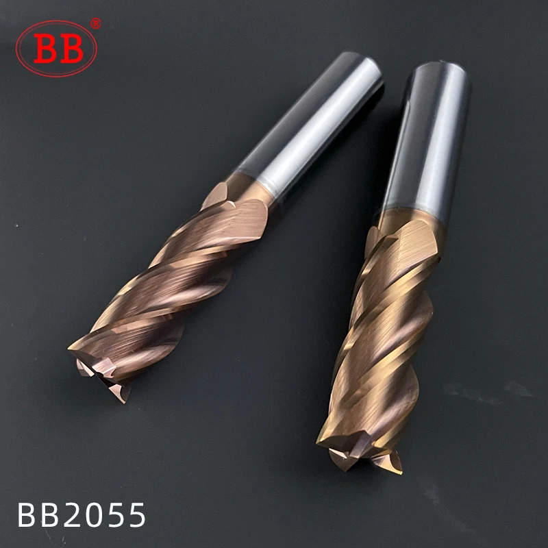 BB 2F 4F Carbide End Mill 1.1mm -25mm CNC Cutter Mini Tool 4 Flute Metal Steel Wood Cutter ISO