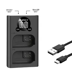 Cargador de batería USB Dual DMW-BLK22 DMWBLK22 BLK22 para cámara Panasonic LUMIX DC-S5 GH5