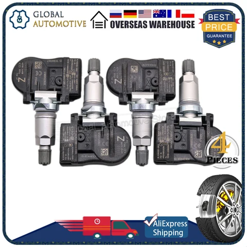 КОМПЛЕКТ (4) 40700-3JA0B Датчик TPMS ДЛЯ 2013-2019 Infiniti Q50 Q70 QX50 QX56 Nissan Murano 433 МГц Датчик давления в шинах 40700-3JA0A