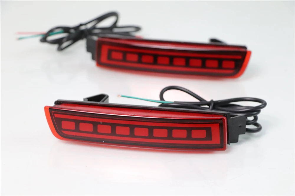 2Pcs For Nissan Sentra Sylphy 2012 2013 2014 2015 2016 2017 2018  2019 Car LED Rear Fog Lamp Brake Light Rear Bumper Lamp