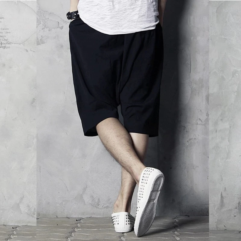 Men's Shorts Summer New Hip Hop Street Style Yamamoto Beat Pants Personality Fashion Trend Casual Loose Oversized Shorts