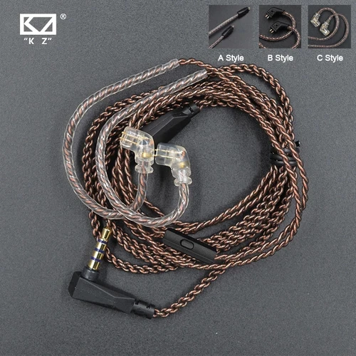 Imagen 2 del producto Cable Original KZ CCA de cobre sin oxígeno, Cable de actualización Original de alta pureza para EDX ZSN ZST ASX EDX ZSX CA4 C12 C16 ZAX C10
