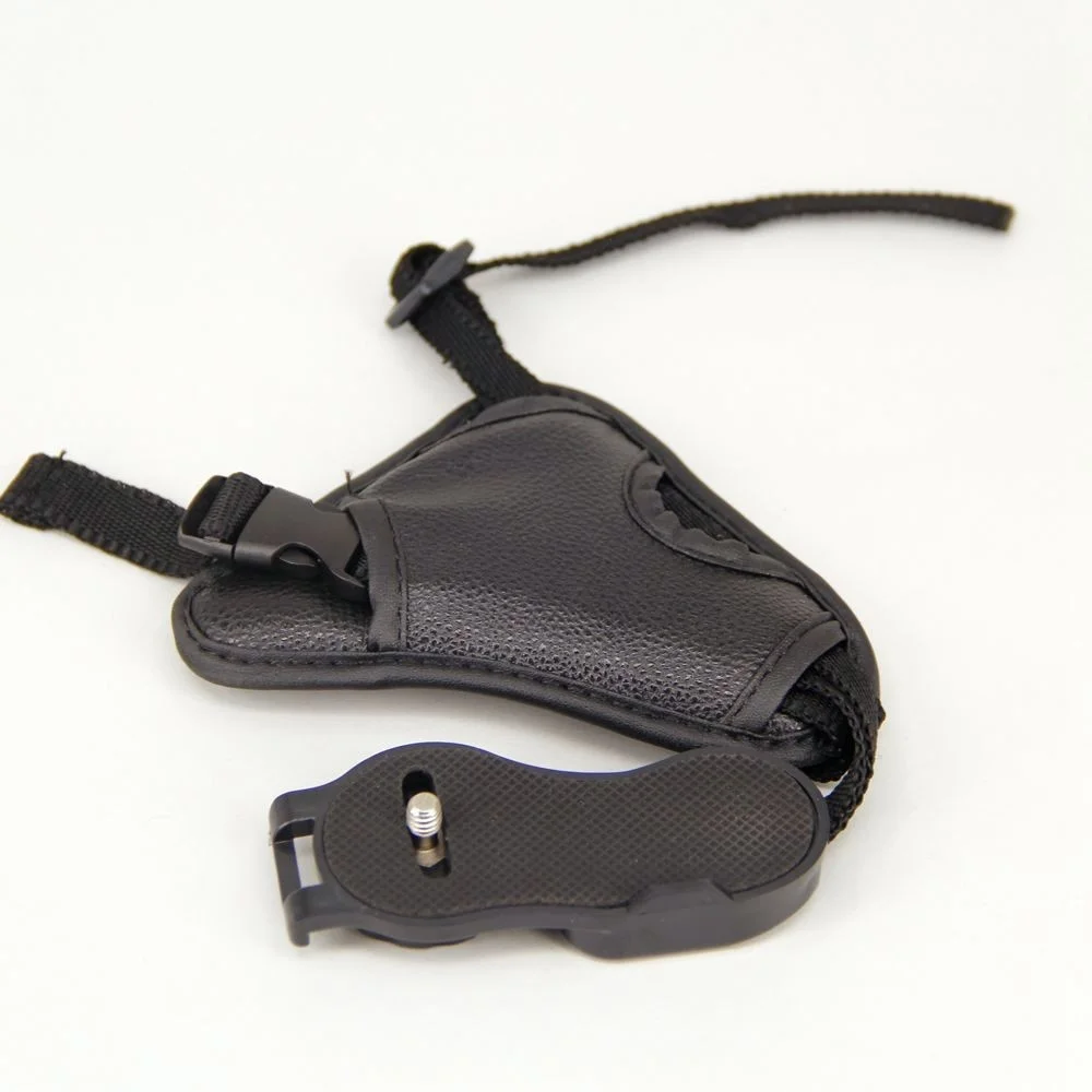 Accessori per studio fotografico con impugnatura da polso in ecopelle per fotocamera di alta qualità per Nikon per Canon per fotocamera DSLR Sony