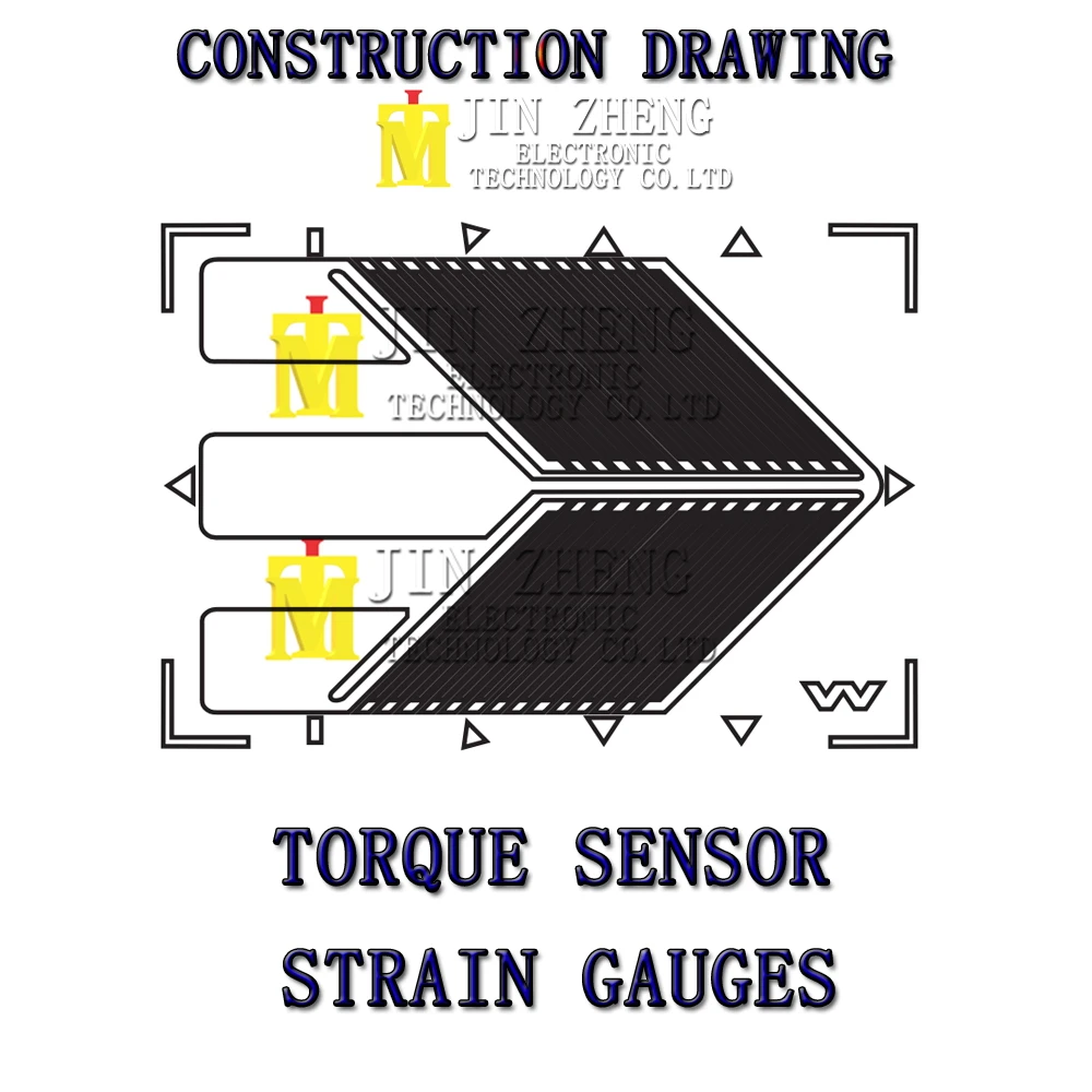 1PCS high-precision half bridge strain gage BF350-3HA-E 350 ohm / shear stress torque strain gauge belt Enamelled wire