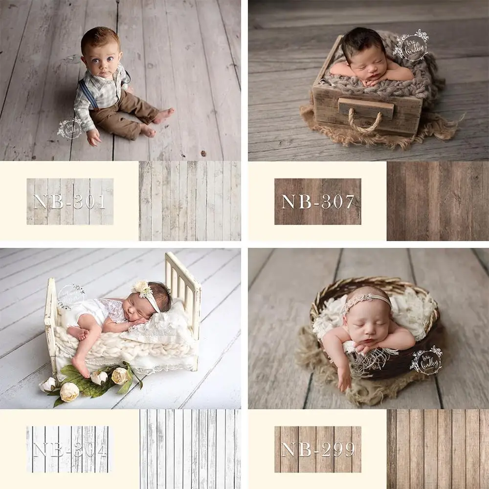 Avezano Wood Floor Board Photography Background Brown Vintage Cake Newborn Baby Portrait Backdrop Photo Studio Photocall Props